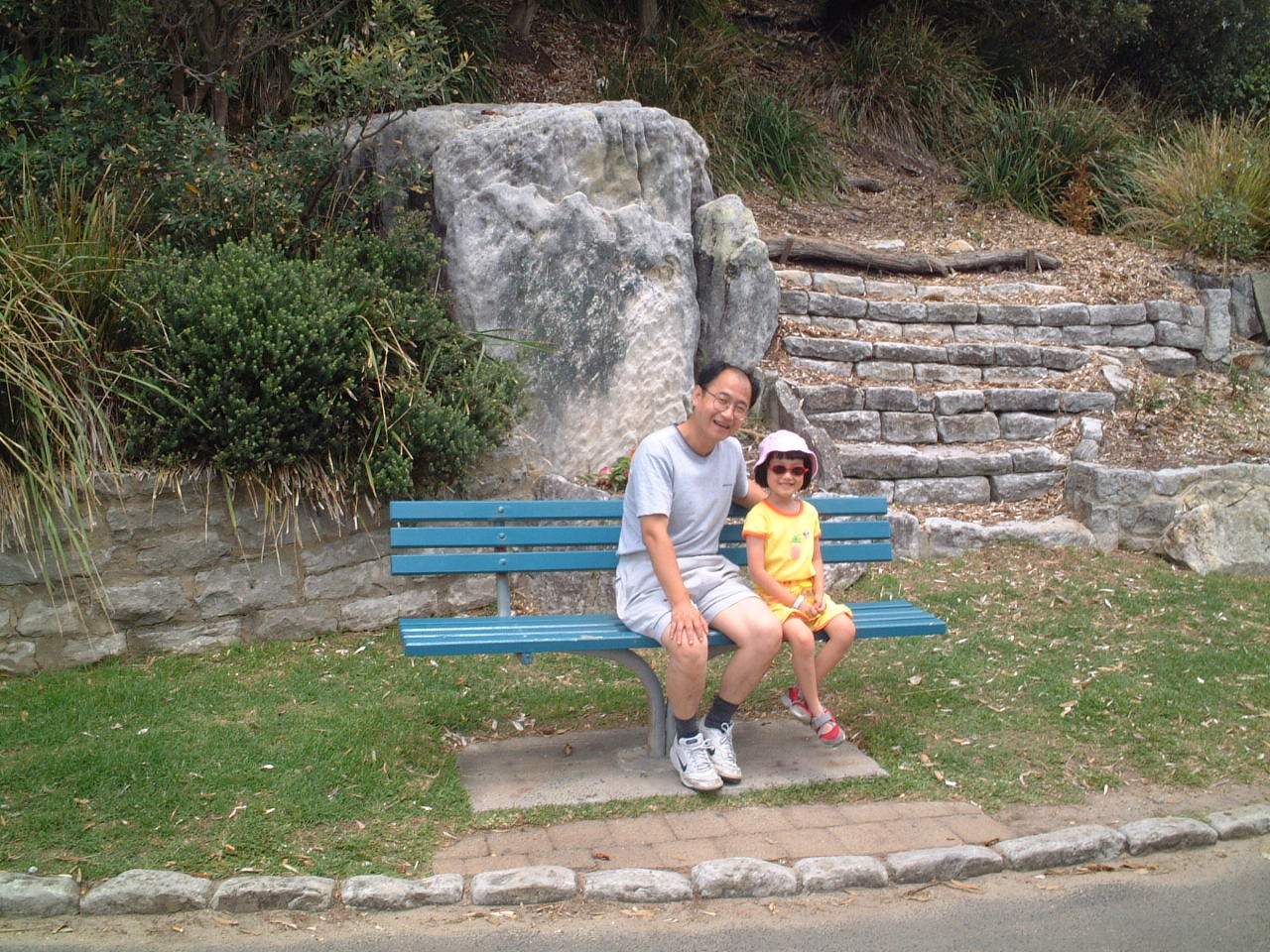 With my daughter